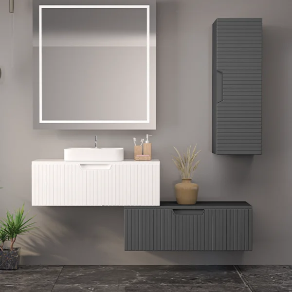 GBDP-03 I Padova I Soft Beyaz - Soft Antrasit